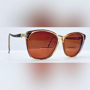 Vintage Viva Viva641 Brown Tortoise Oval Sunglasses Frames Only